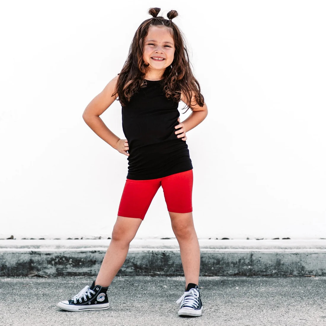 BIKER SHORTS- Red | millie + roo