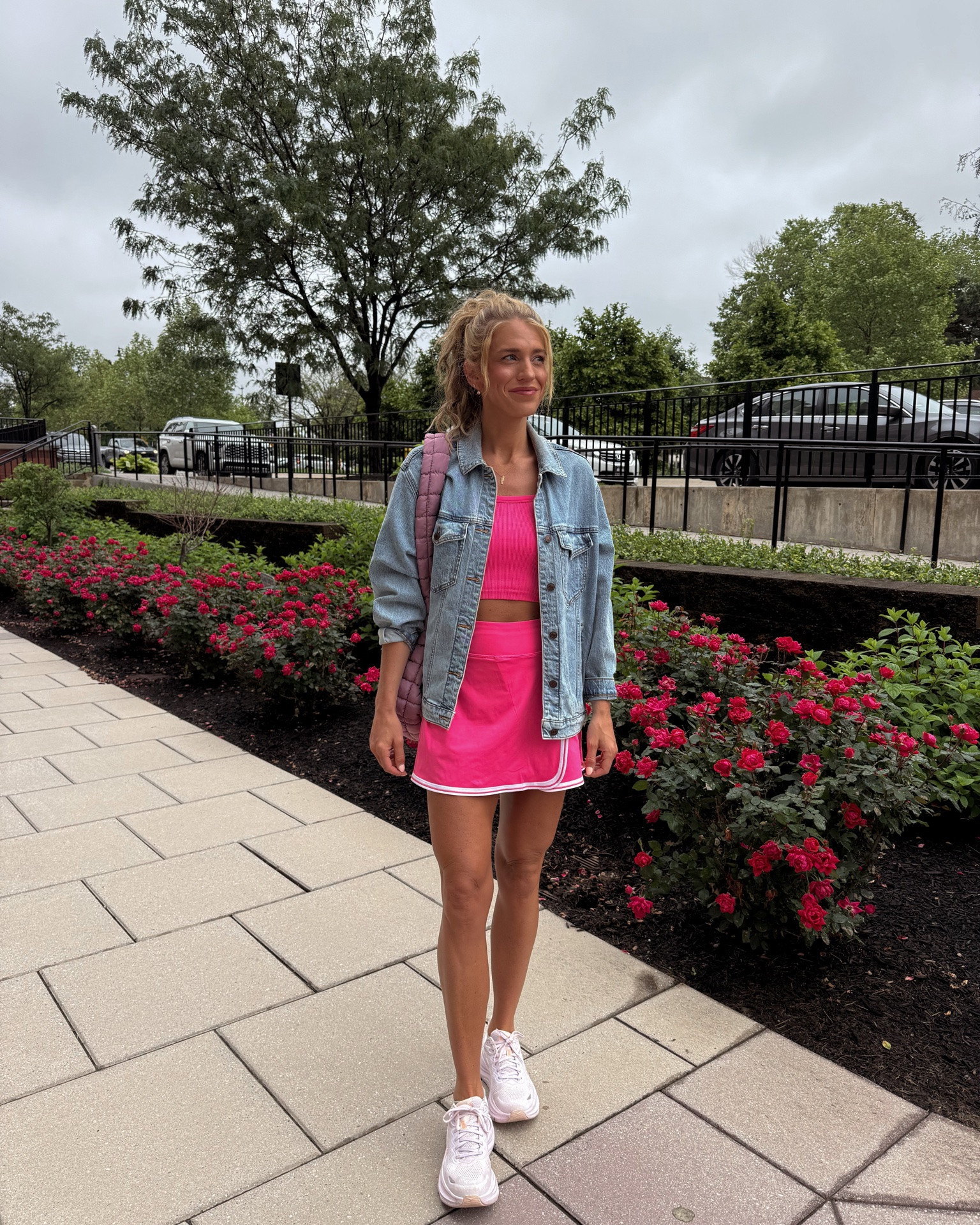 Saturday morning farmers market outfit as a toddler mom. We went on a walk after and this skort set from @athleta was super breathable￼ and I love the shorts. Don’t ride  up underneath. I am wearing smalls in both the top and the squirt. I typically do not size up Athleta if anything they run a little bit bigger.

#LTKootd #LTKfitnessgoals #LTKActive
