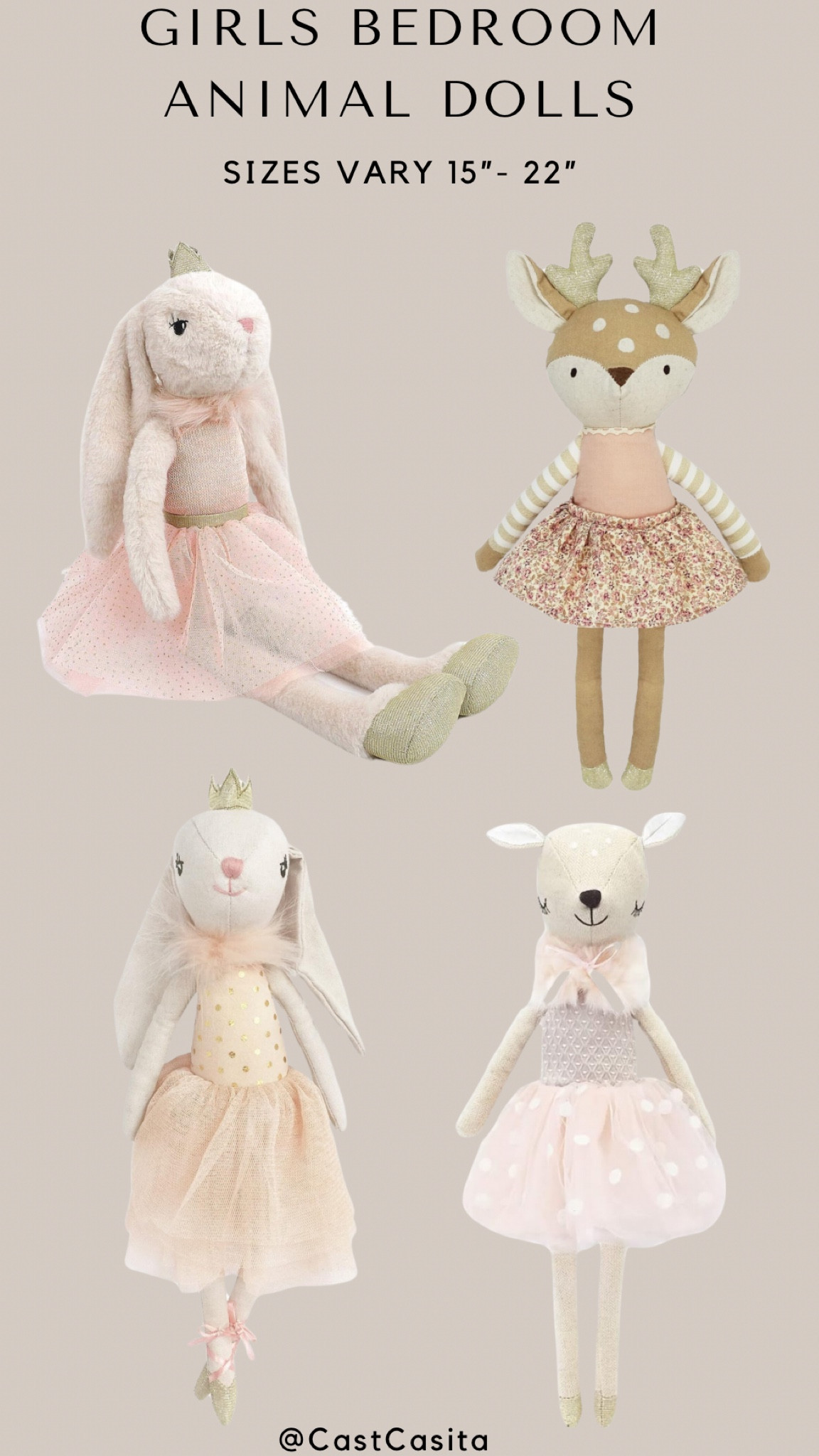 Whimsical girls room plush dolls. Perfect to decorate beds! #girlsroom #pbk #kidsroom 

#LTKSeasonal #LTKHome
