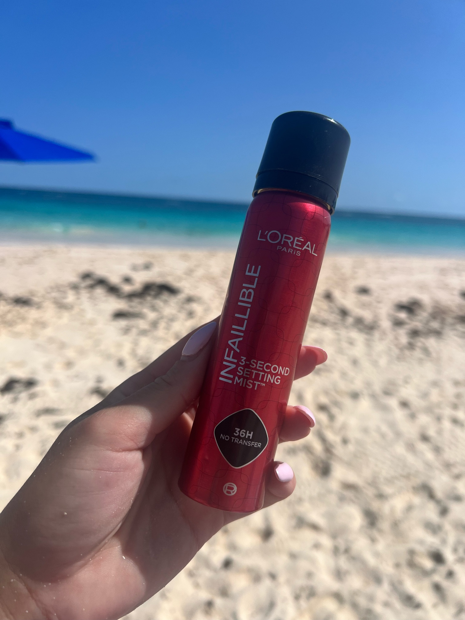 L’oréal long lasting setting spray. Holds your makeup in place all day, despite being in the hot sun. No smudging, makeup does not sweat off! 

#LTKbeauty #LTKxBoots #LTKuk