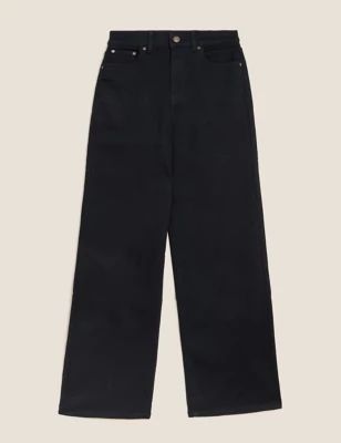 Luxury High Waisted Wide Leg Jeans | Marks & Spencer (UK)