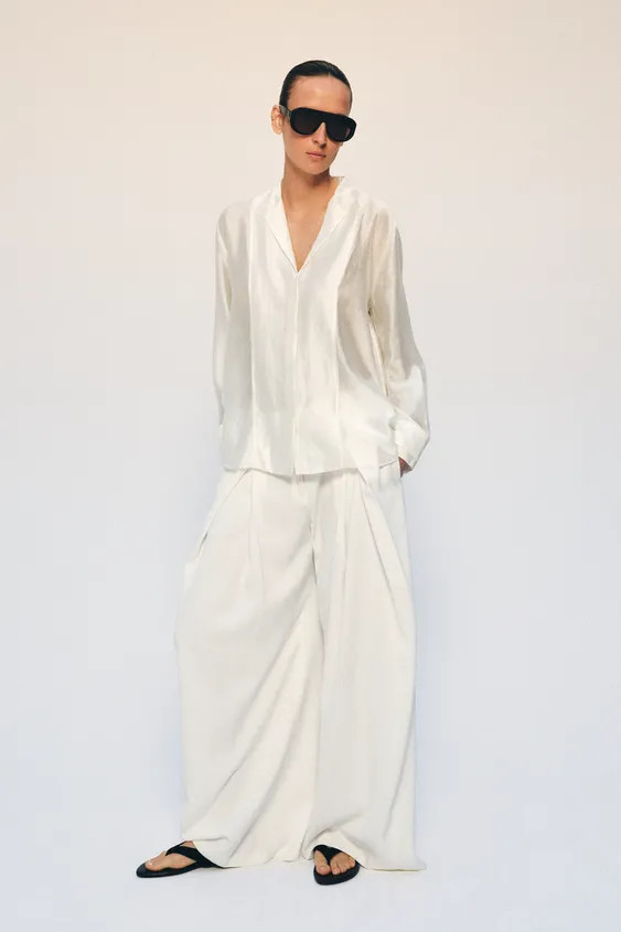ZW COLLECTION FLOWY SHIRT | Zara US
