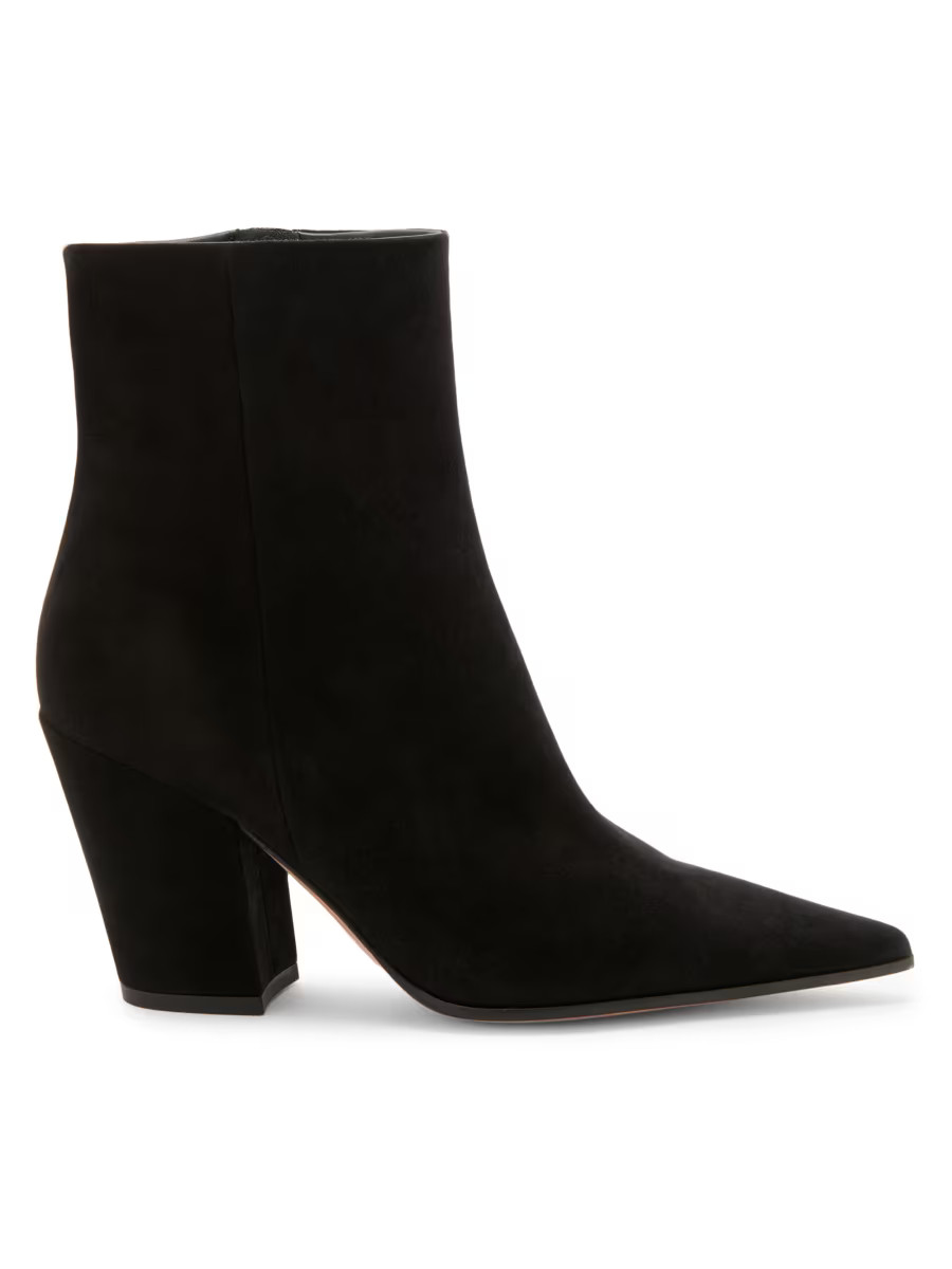 Keinna 85MM Suede Block-Heel Booties | Saks Fifth Avenue