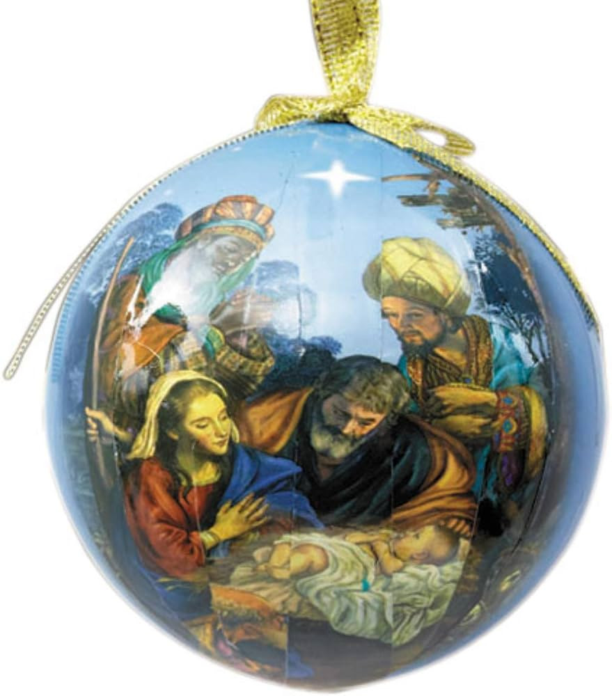 Set of 6! Round For We Have Seen His Star Holy Family Three Kings Nativity Decoupage Christmas Or... | Amazon (US)