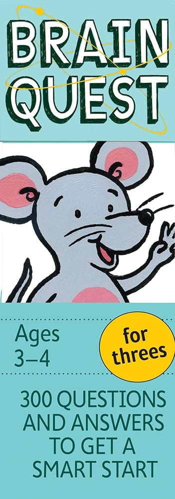Brain Quest for Threes Q&A Cards: 300 Questions and Answers to Get a Smart Start. Teacher-approve... | Amazon (US)