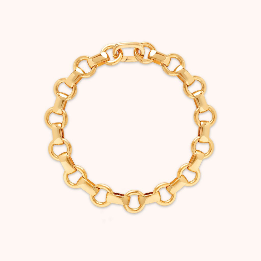 Fused Chain Bracelet in Gold | Astrid and Miyu