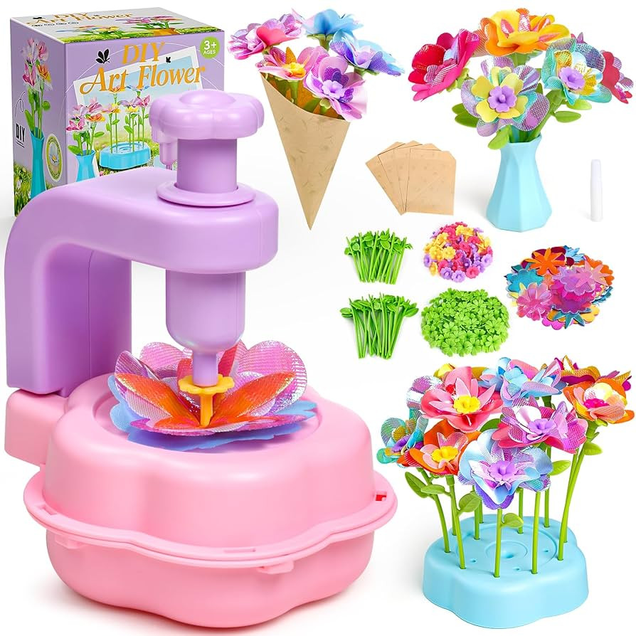 Scvcid Fabric Bouquet Toys Include Extra Accessories Set, Arts and Crafts for Kids Ages 3-12, DIY... | Amazon (US)
