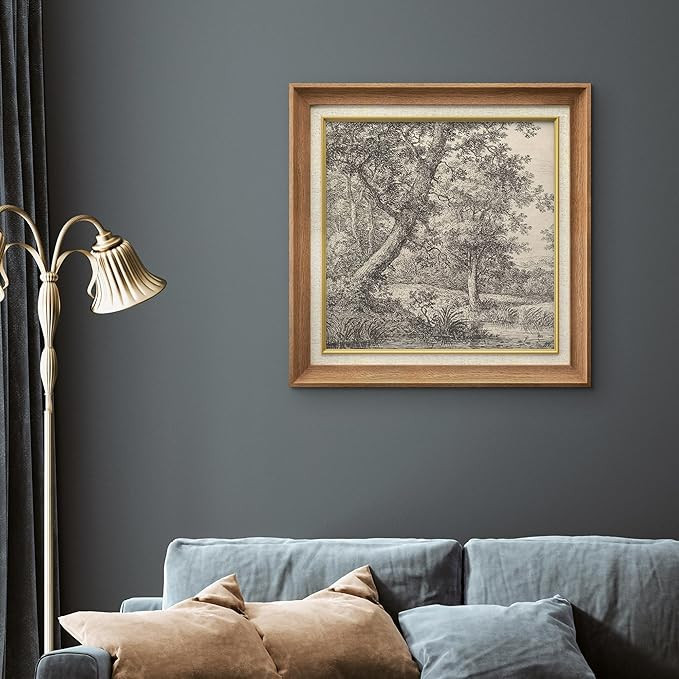 MUDECOR Premium Framed Wall Art Vintage Tree Landscape Sketch Vintage Illustrations Fine Art Deco... | Amazon (US)