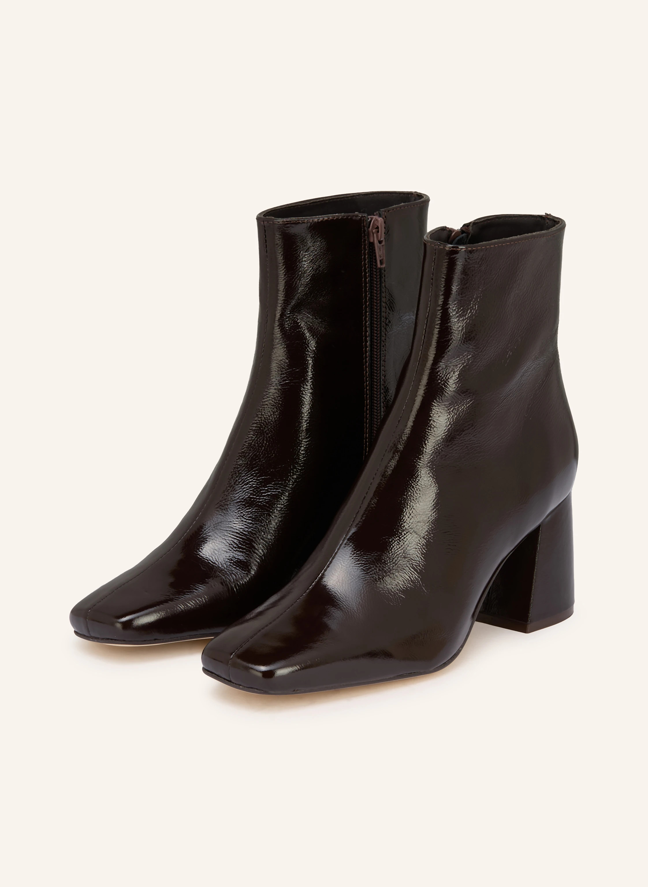 MRS & HUGS Lack-Stiefeletten in dunkelbraun | Breuninger (DACH)