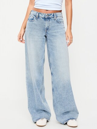 Low-Rise Baggy Wide-Leg Jeans | Old Navy (US)