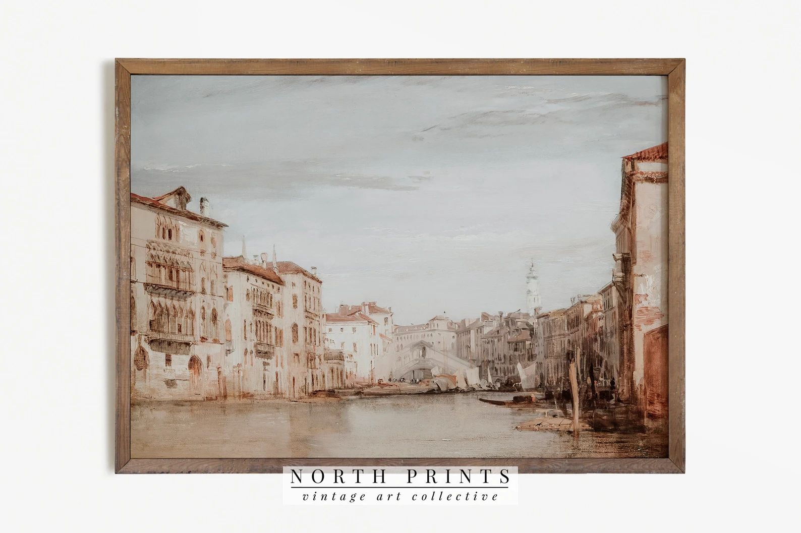 Vintage Venice Canal Painting Antique Cityscape Print Downloadable PRINTABLE 421 - Etsy | Etsy (US)