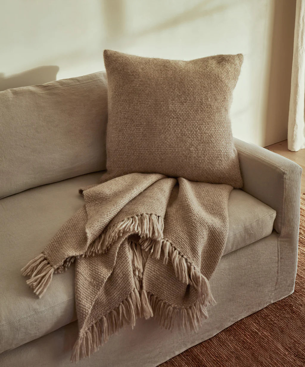 Alpaca Basketweave Throw | Jenni Kayne