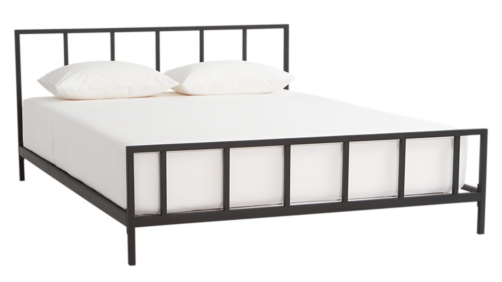 alchemy matte black king bed | CB2