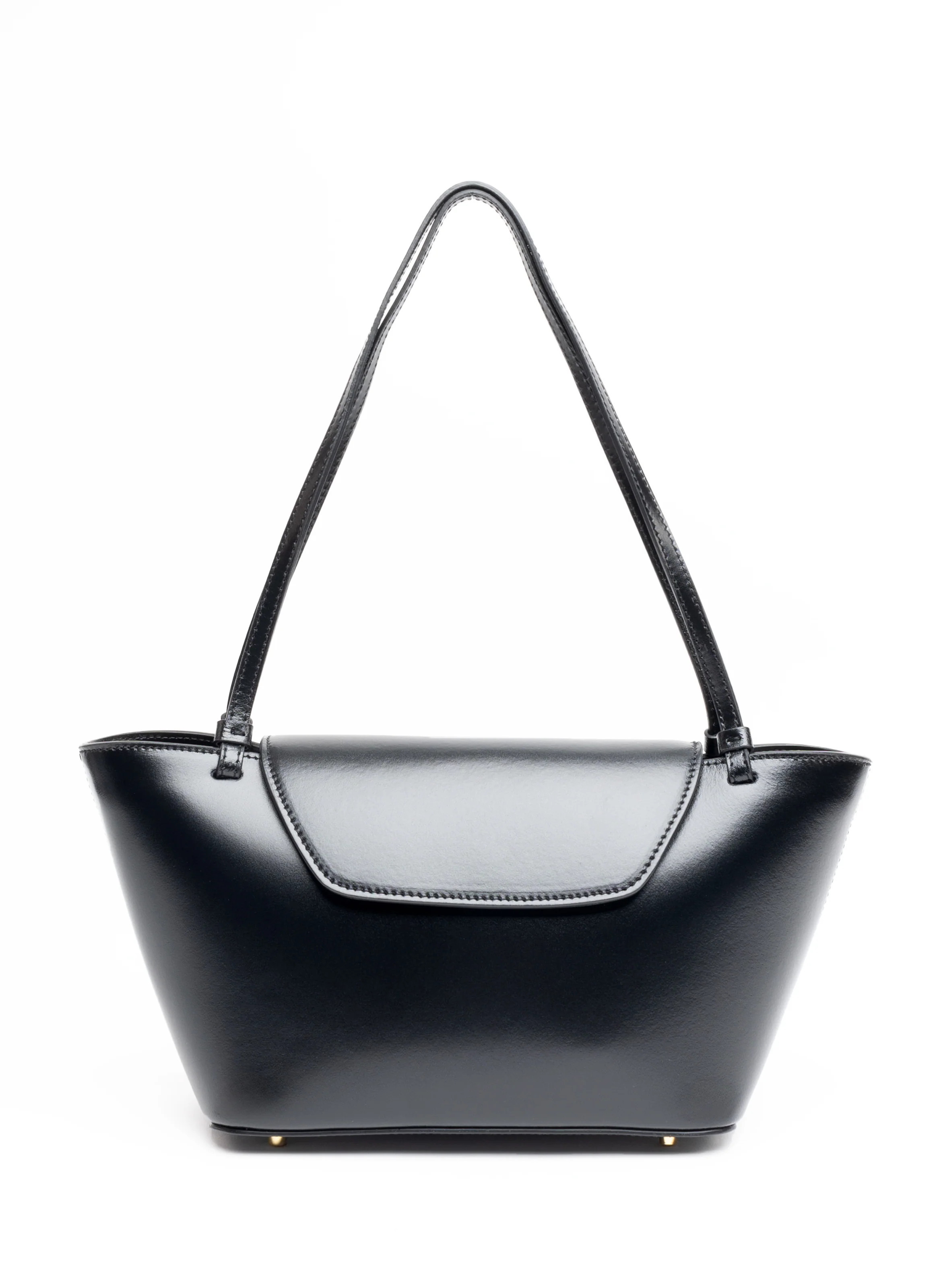 Courrier Tote Patent Leather Black - Daily Carry Tote - Elleme | Elleme