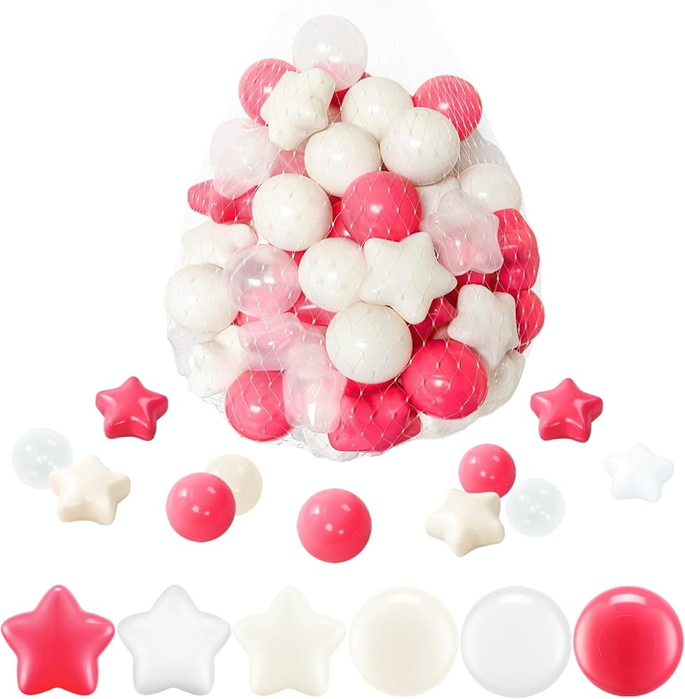 Ball Pit Balls-Star Ball Pit Balls for Kids,Plastic Balls for Ball Pit, Crush Proof Play Balls BP... | Amazon (US)