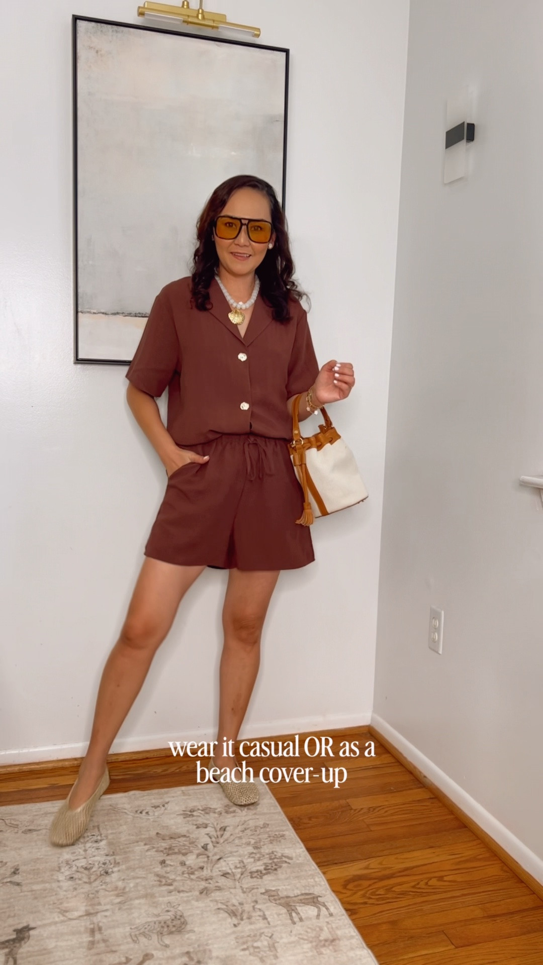 At this point in my life, if an outfit isn’t breathable, comfortable, and easy to throw on… it’s already losing 😂🤎

This matching set is exactly the kind of outfit I keep reaching for during spring and summer because it looks put together without trying too hard. Lightweight, comfy, effortless, and perfect for those of us who are ALWAYS hot now 😅

Styled it with woven flats, oversized sunnies, and neutral accessories for that casual chic everyday look.

Hot mama uniform approved ✔️

What’s your go-to spring/summer outfit lately?

spring outfit for women over 40, casual chic outfit, matching set outfit, comfy mom outfits, elevated casual style, spring summer fashion,

#LTKootd #LTKmomlife #LTKSeasonal