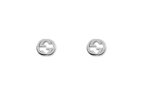 Gucci Silver interlocking G earrings | Gucci (US)