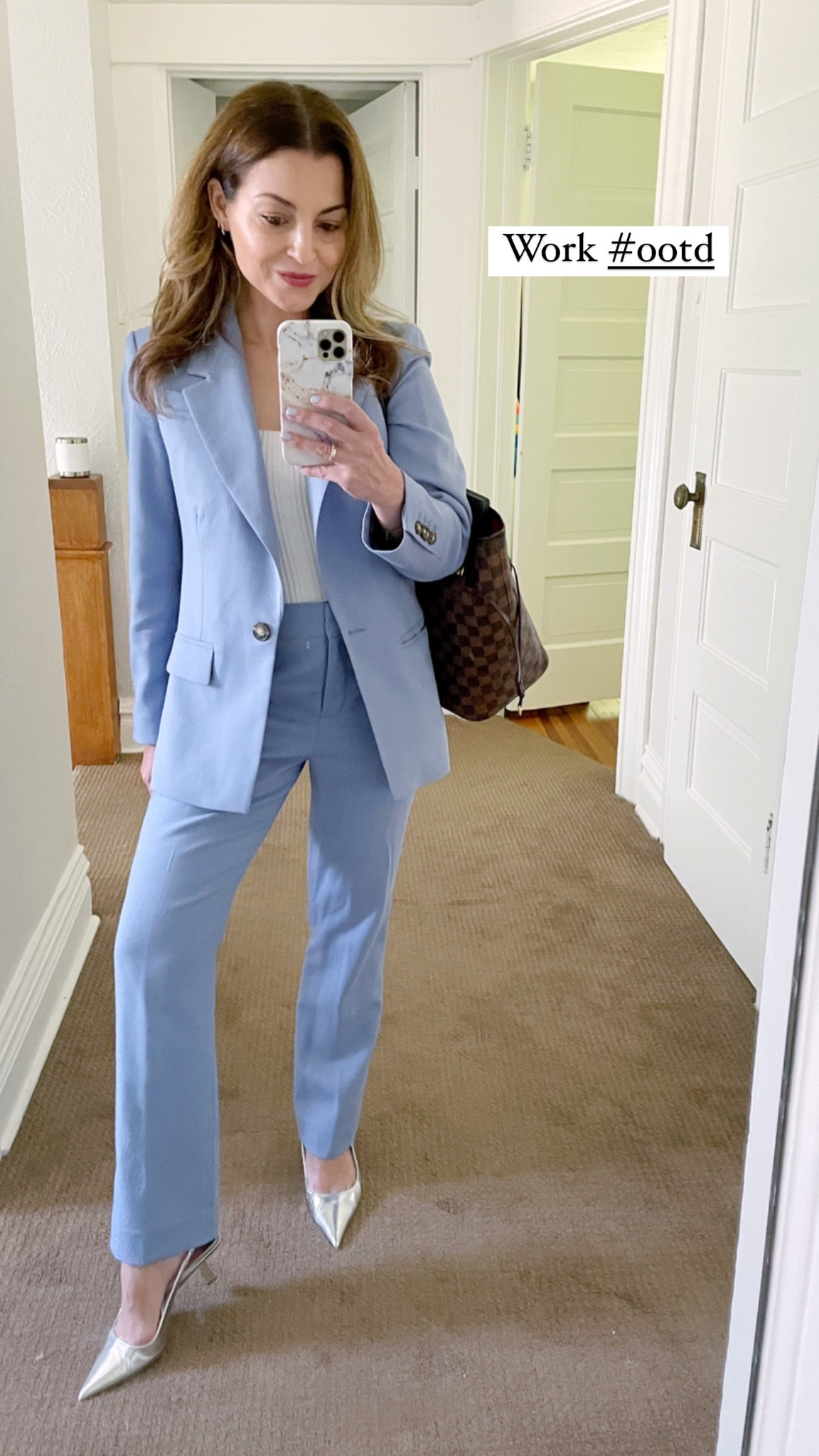 I’m wearing the Willa jacket and essential pant in city crepe, but I’ve linked a similar style in the same color that’s perfect for summer in linen blend. Wearing a 0P in the jacket and 00P in the pants  

#LTKworkwear