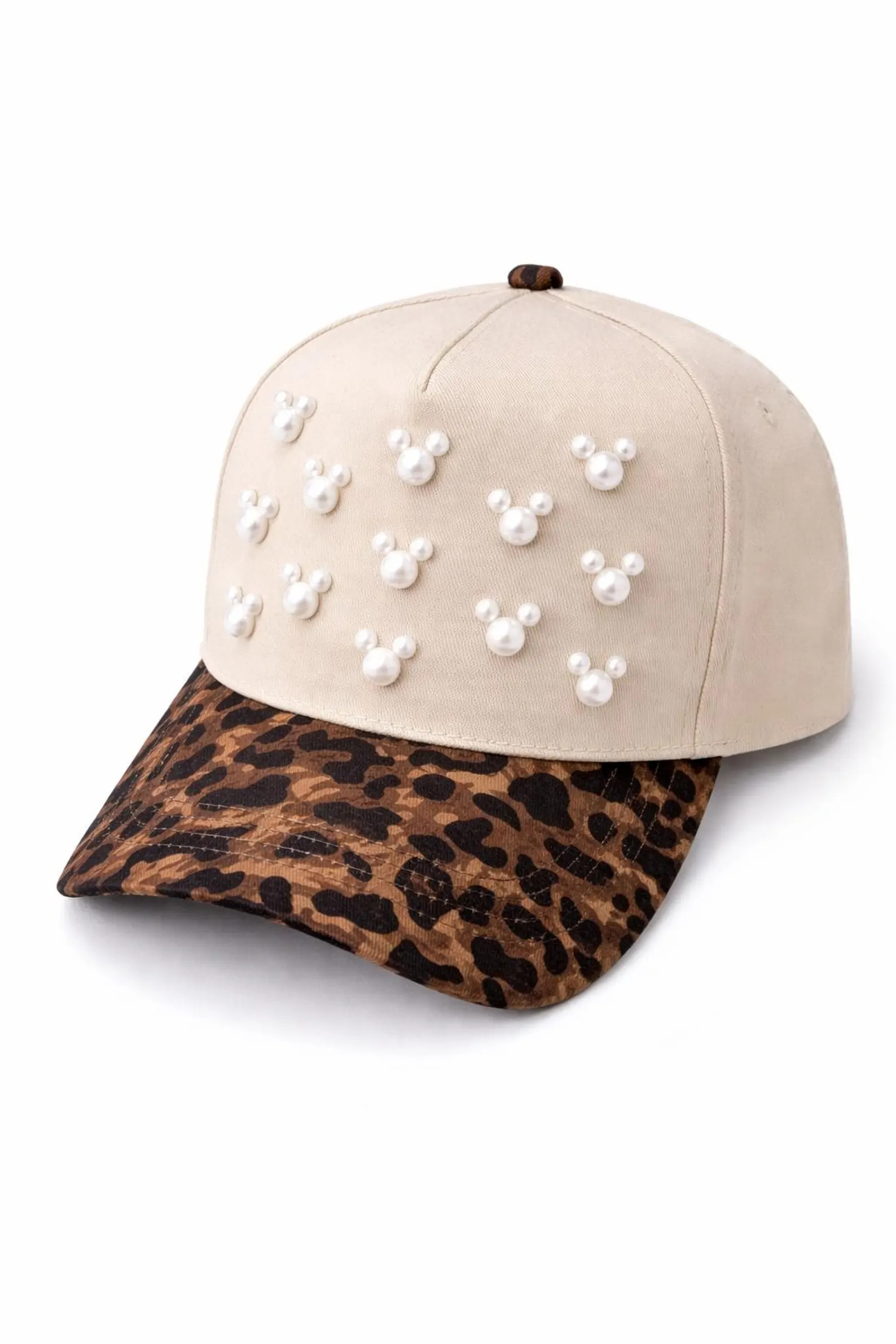 Pearl Mickey Trucker Hat in Leopard, Women’s and Teen, Magic Kingdom, Disneyland | Etsy (Global)