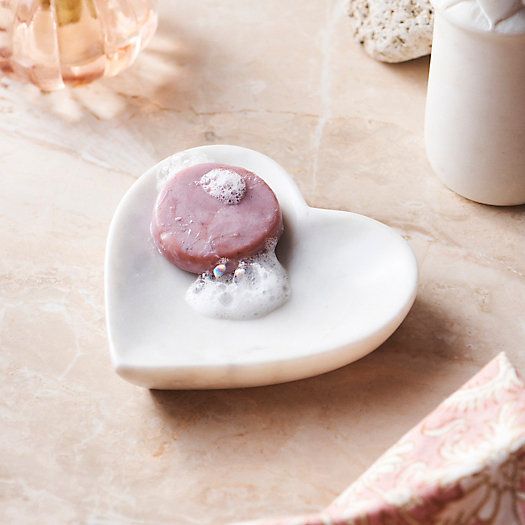 Marble Stone Heart Soap Dish | Terrain