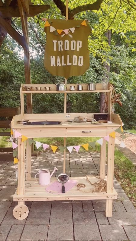 This potting bench makes the *perfect* mud pie kitchen for summertime play! I love that it’s bigger so it will last as kids grow - even my big kids (ages 8 & 11) love it! Stock it with fun kitchen utensils and it’s ready for summer afternoons.✨💫

#LTKhome #LTKkids #LTKfamily