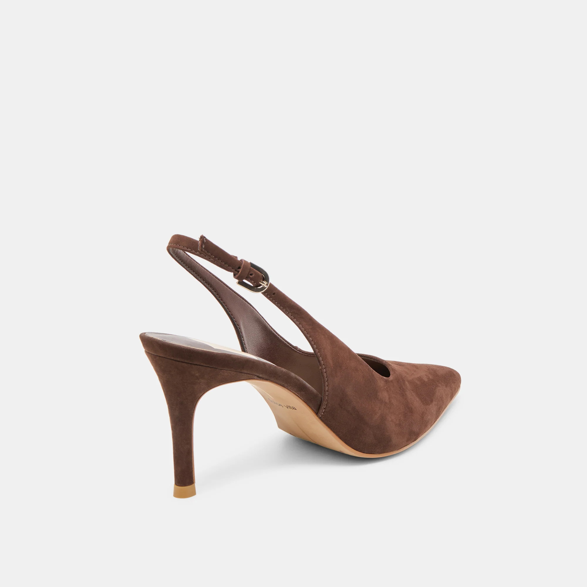 Elasi Dk Brown Nubuck Heels | Dolce Vita | DolceVita.com