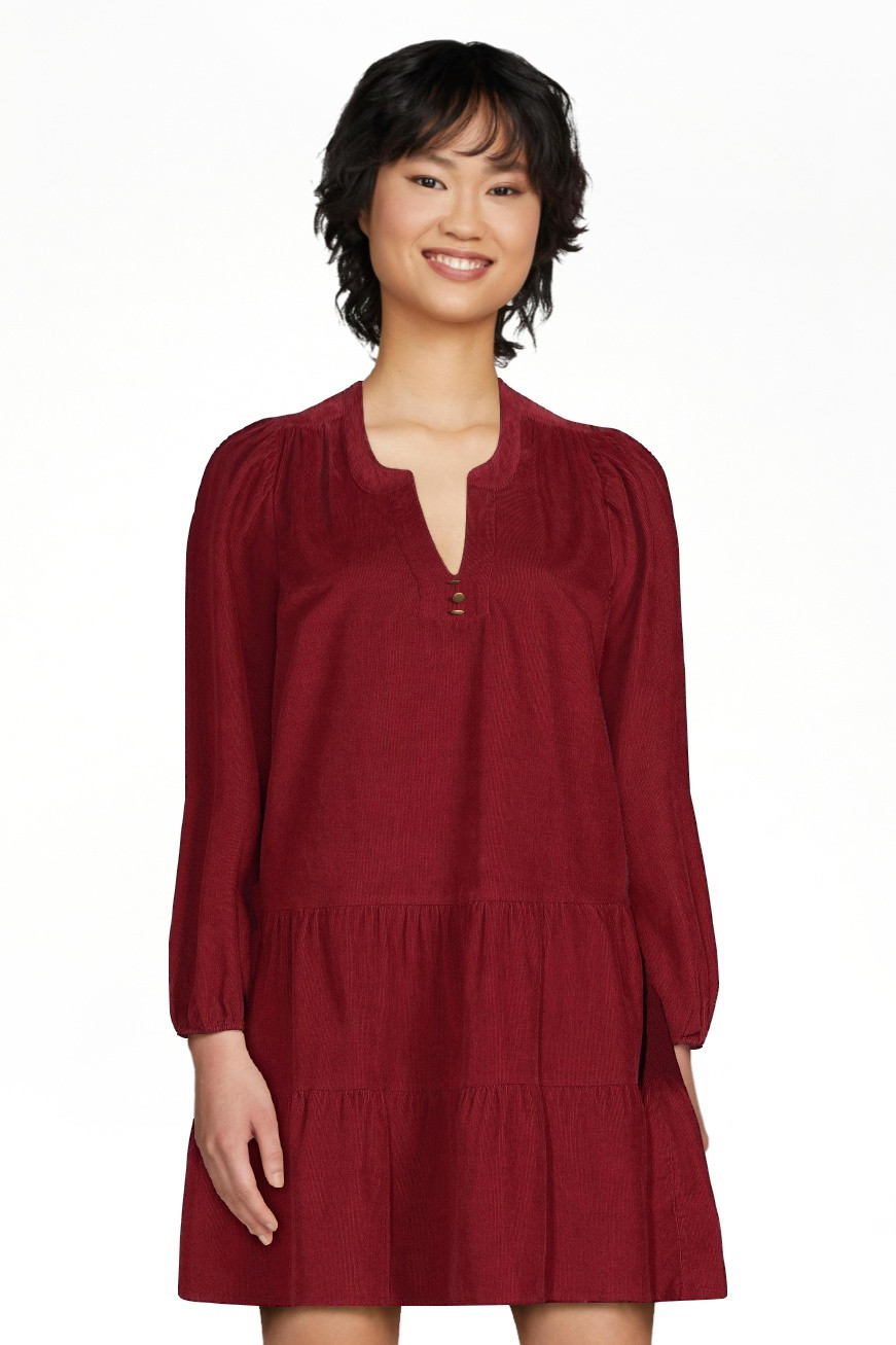 Time and Tru Women's Woven Tiered Dress - Walmart.com | Walmart (US)