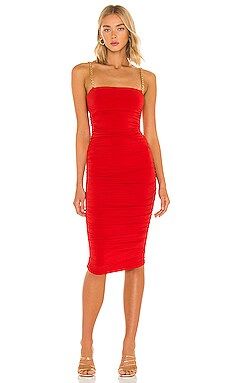 Nookie Allegra Midi Dress in Red from Revolve.com | Revolve Clothing (Global)