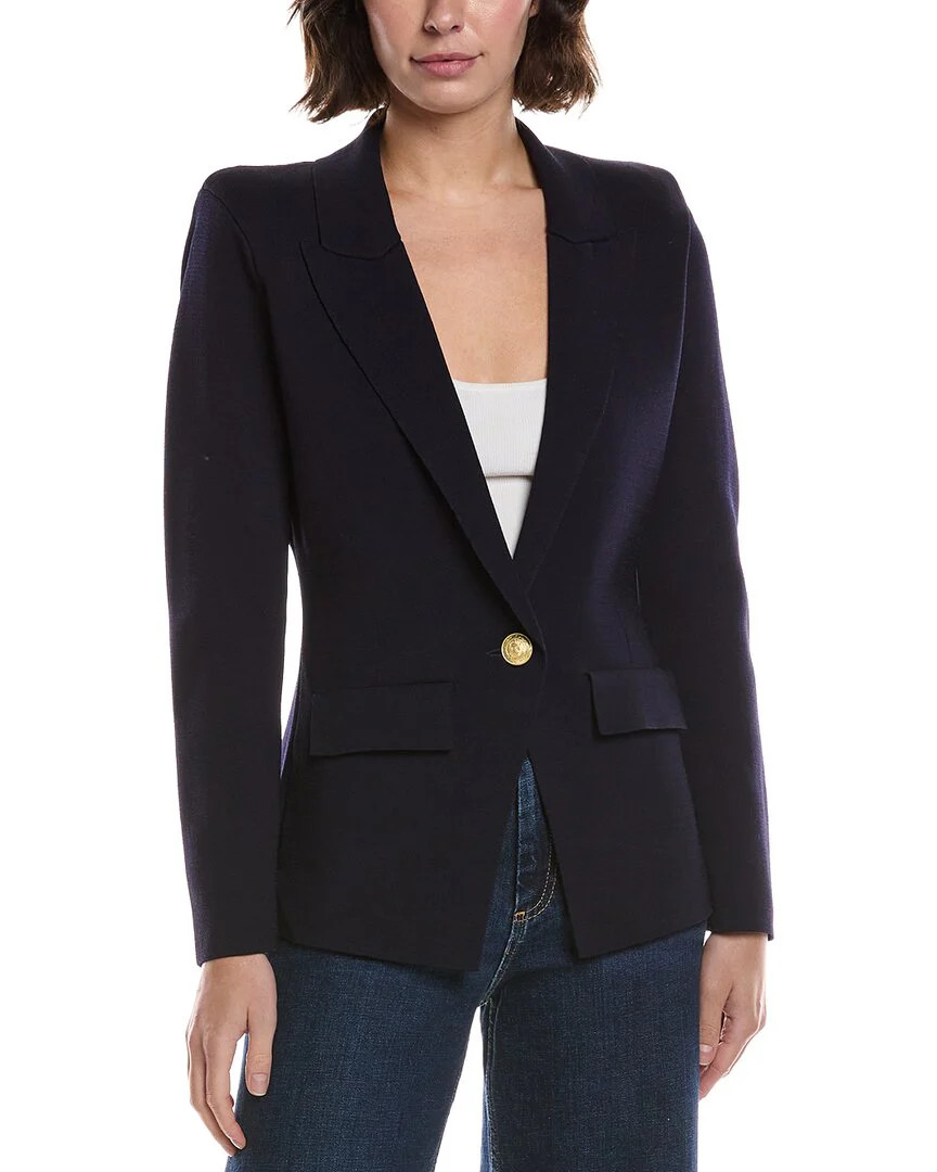 L'AGENCE Chamberlain Knit Blazer | Shop Simon