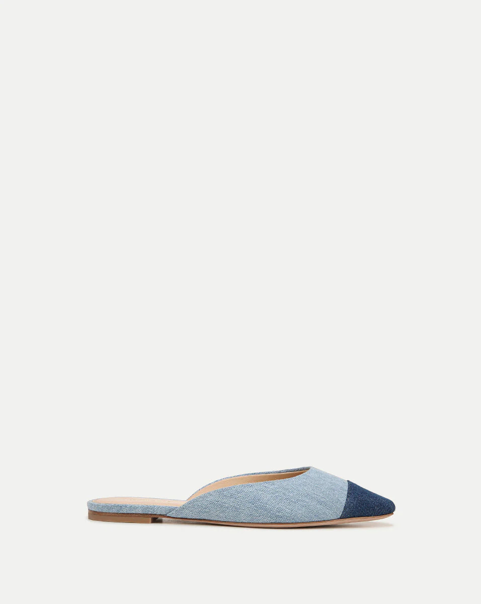 Carlotta Denim Flat | Veronica Beard