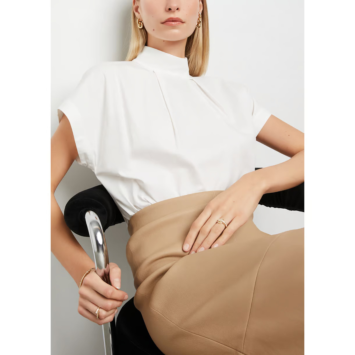 Goetz Pleat-Neck Top | goop