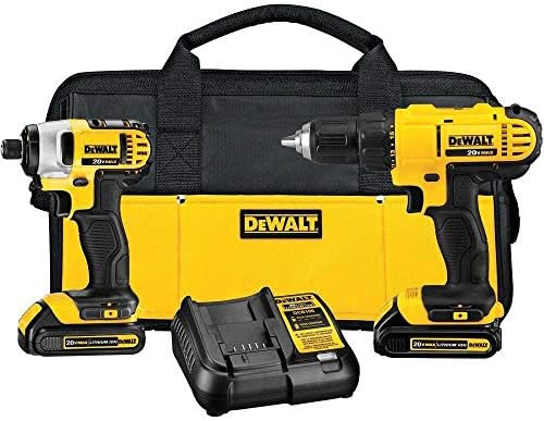 DEWALT 20V MAX Cordless Drill Combo Kit, 2-Tool (DCK240C2) | Amazon (US)