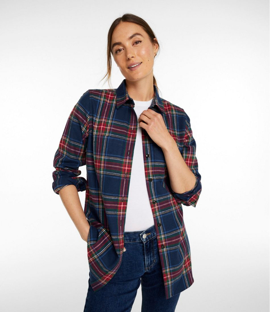 Women's Scotch Plaid Flannel Shirt, Tunic | L.L. Bean