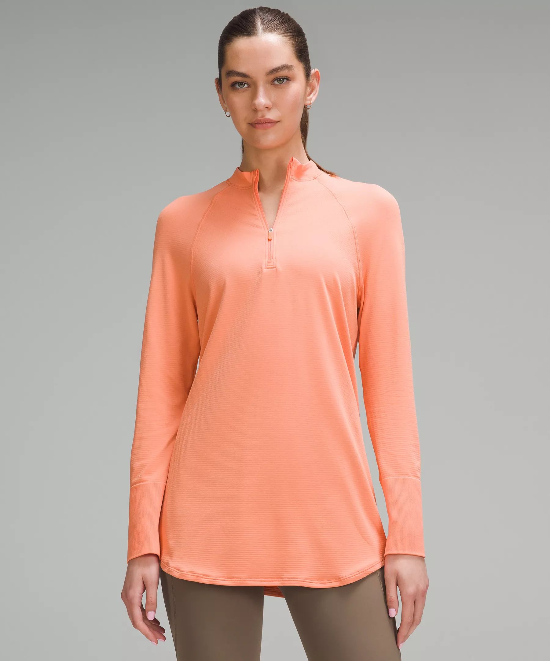 Swiftly Relaxed Long-Length Half Zip | Women's Long Sleeve Shirts | lululemon | Lululemon (US)