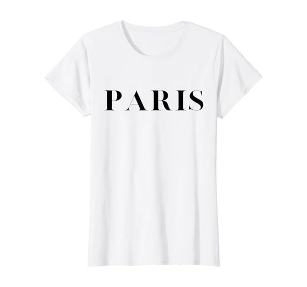 French Paris Parisian Top Fashion Cute Graphic Tee Stylish T-Shirt | Amazon (US)