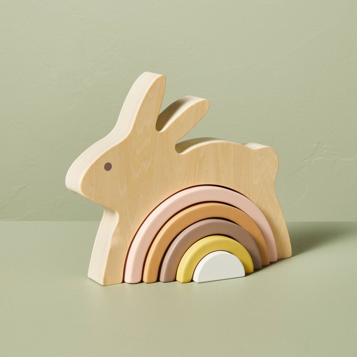Toy Bunny Wooden Block Stacker - Hearth & Hand™ with Magnolia | Target