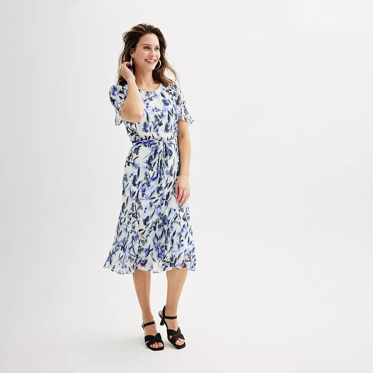 Women's Harper Rose Short Sleeve Godet Midi Dress | Kohl's