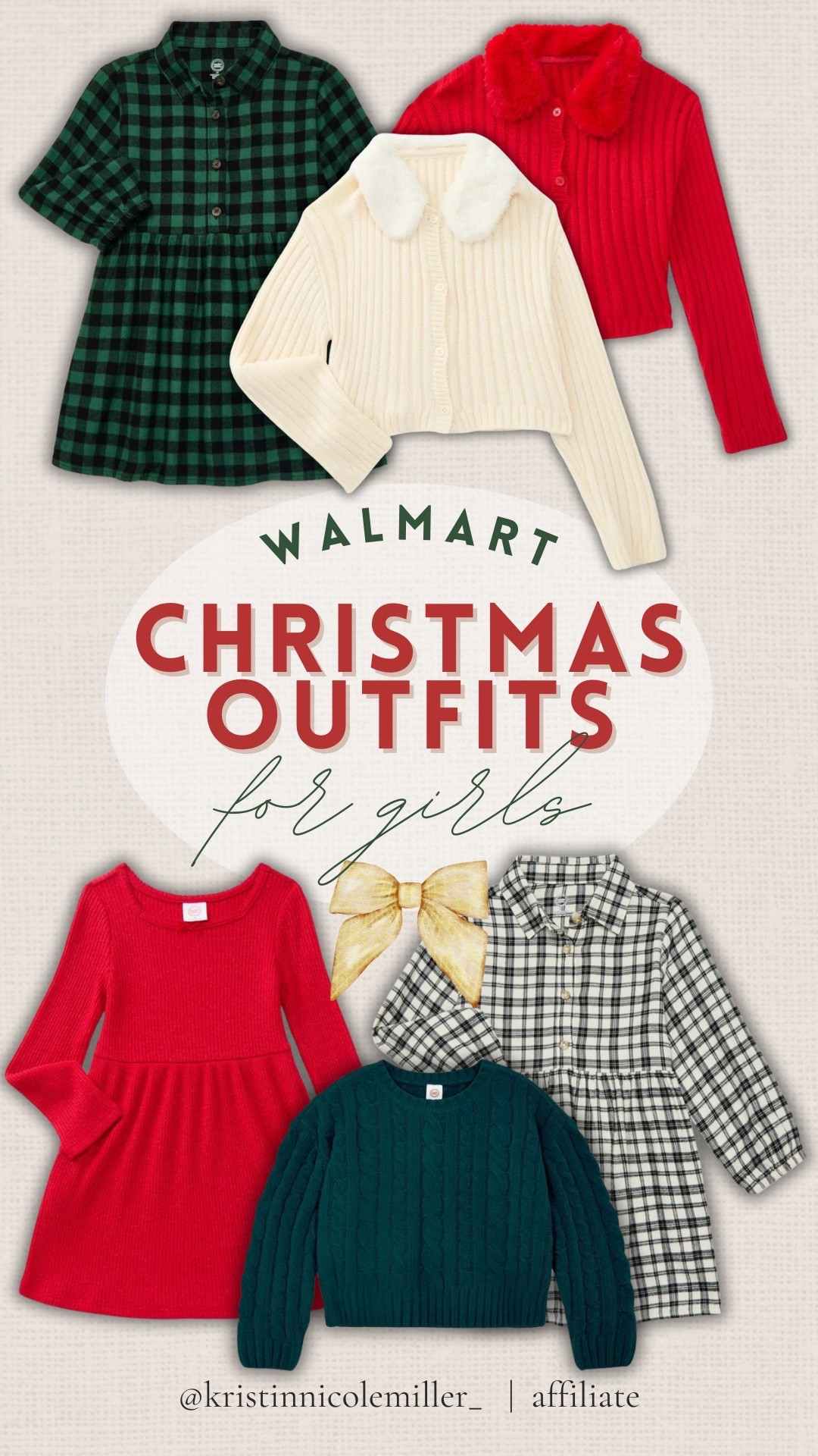 Walmart Christmas outfits for girls! So affordable 👏 

Seasonal kids family affordable reasonable red green sweaters 

#LTKBaby #LTKHoliday #LTKKids