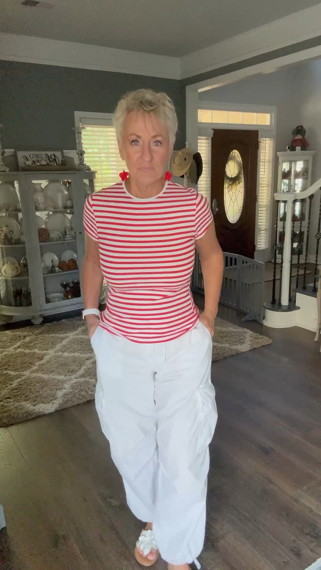 Perfect casual top for July 4 parties.

#LTKOver40