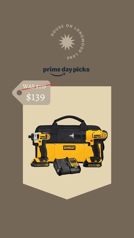 Amazon Prime Early Access Sale, Picks! DEWALT Max Cordless Drill Combo Tool Kit. Get 37% OFF! #prime

#LTKhome #LTKSeasonal #LTKsalealert