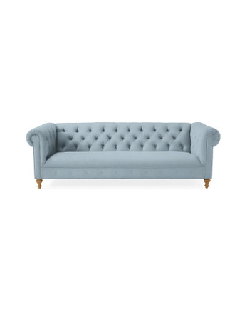 Hand-Tied Chesterfield Sofa in Performance Cotton