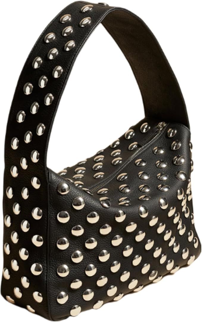 Studded Purses Y2k Shoulder Bag 90s Punk Women Small Shouder Purse Vegan Leather Designer Handbag... | Amazon (US)