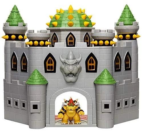 Super Mario 400204 Nintendo Bowser's Castle Super Mario Deluxe Bowser's Castle Playset with 2.5" ... | Walmart (US)
