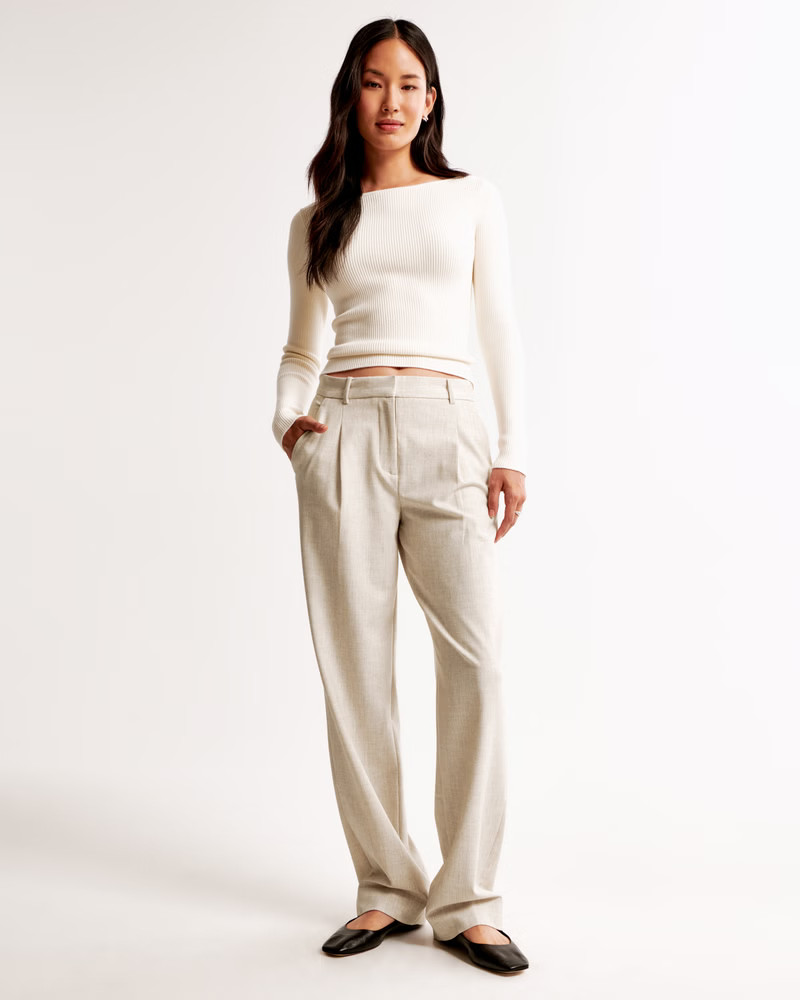 Women's A&F Quinn Tailored Pant | Women's Bottoms | Abercrombie.com | Abercrombie & Fitch (US)