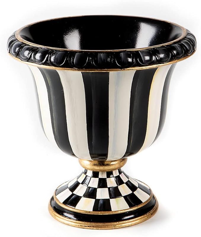 MacKenzie-Childs Tabletop Urn, Decorative Urn for Table and Home Decor, Courtly Stripe | Amazon (US)