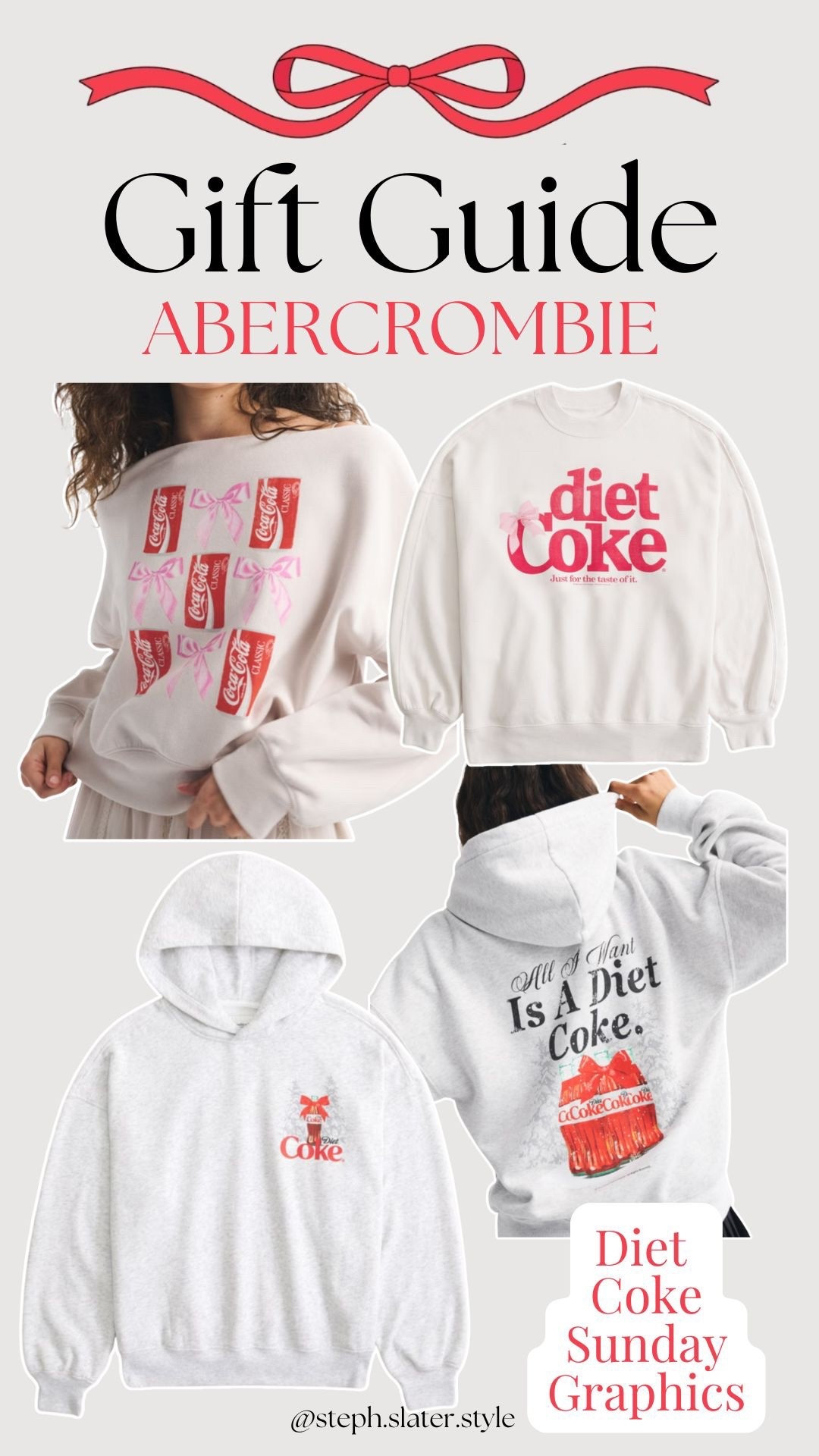 The cutest Diet Coke graphics from Abercrombie  

#LTKHoliday #LTKGiftGuide