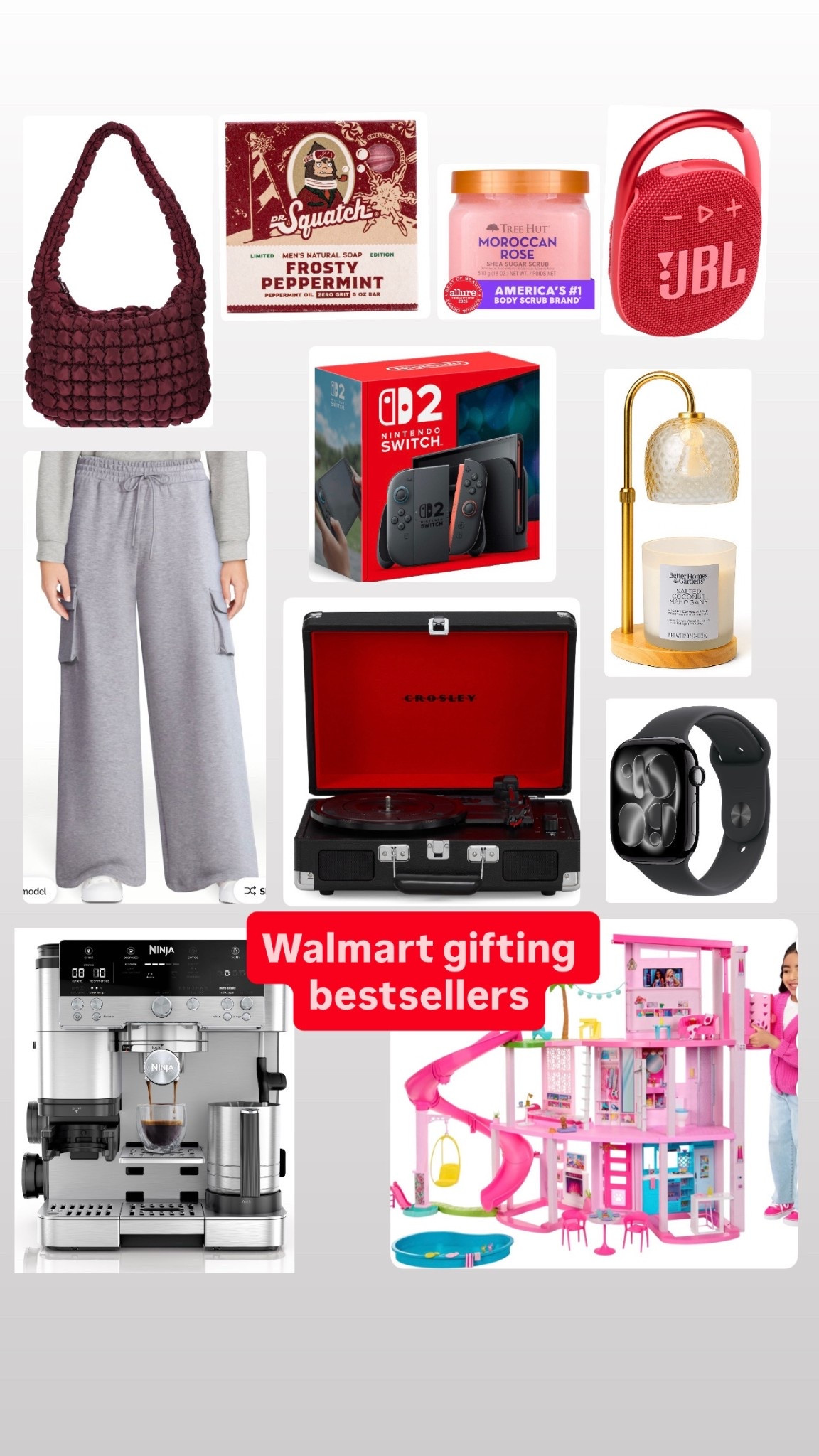 Bestsellers for Christmas gifting at #walmart-#recordplayer #jbl #candlewarmer #nintendoswitch #espressomachine #barbiehouse #applewatch #drsquatch 

#LTKHome #LTKHoliday #LTKGiftGuide