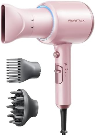 Wavytalk Hair Dryer with Diffuser, Blown Away Ionic Blow Dryer for Curly Hair with Comb, 1875W Fa... | Amazon (US)