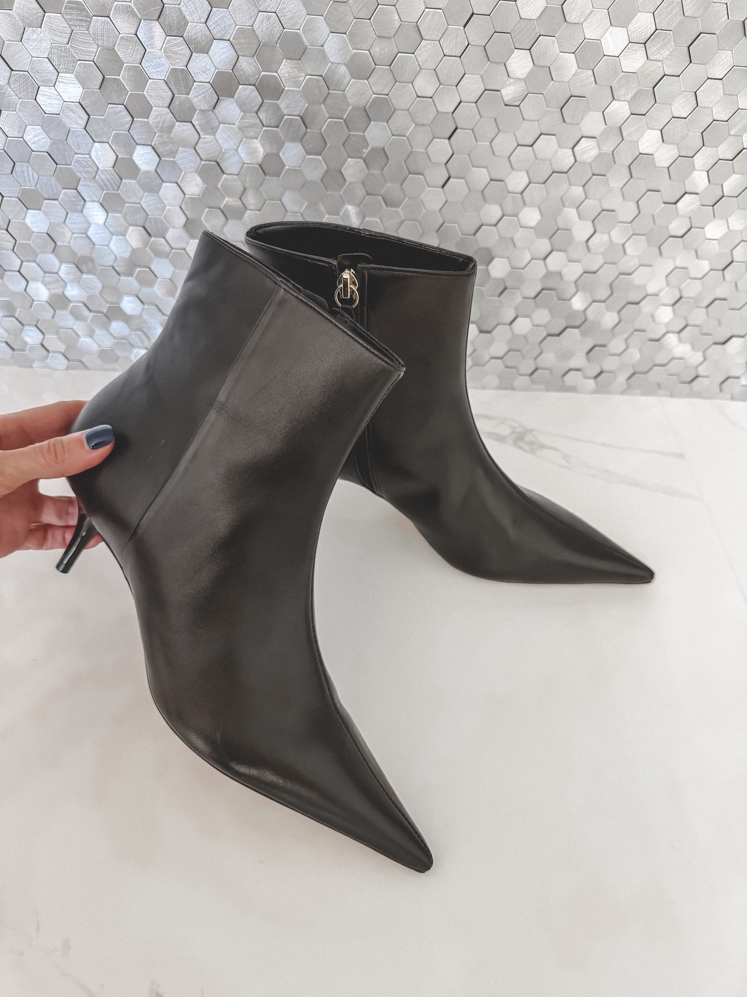 The ultimate black ankle boots for fall! The sharp pointed toe and slim kitten heel create a sleek, leg-lengthening look that instantly elevates jeans, trousers, and dresses. #LTKShoeCrush #LTKFallStyle #LTKOver40
 

 #LTKootd #LTKSeasonal #LTKOver40