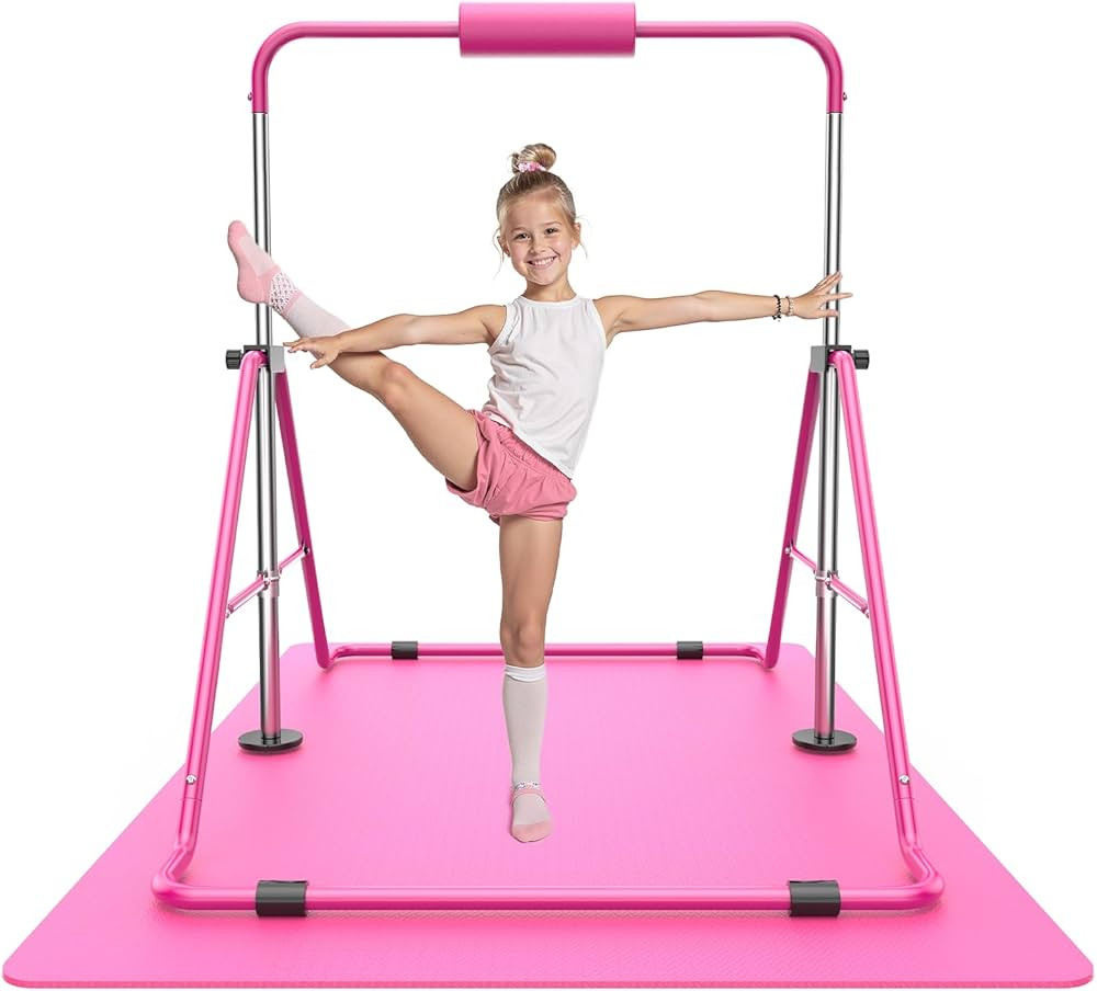 Sportsroyals Gymnastics Bar for Kids,Adjustable Height Gymnastic Horizontal Bars,Folding Gymnasti... | Amazon (US)